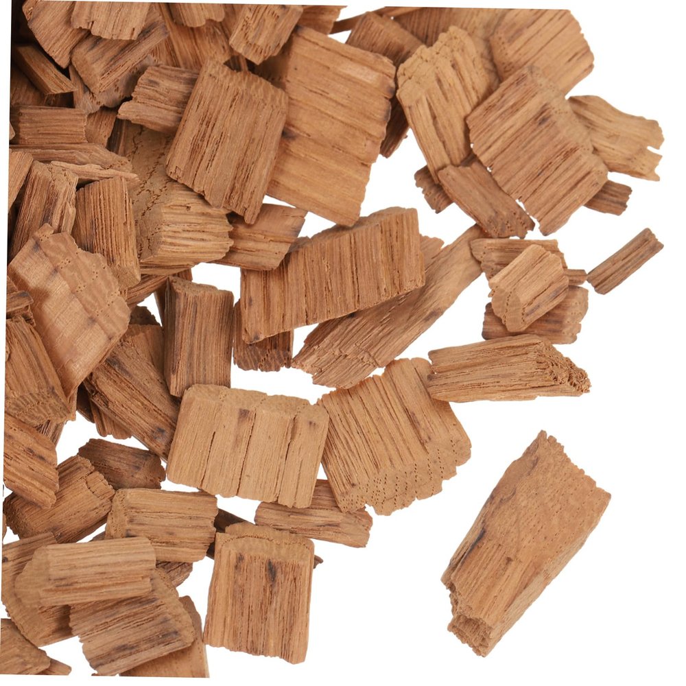 Cabilock 1pack French Oak Wine Making Chips Lightly Chunks for Enhanced Red Wine Flavor for Home Brewing and Whiskey Aging Easy to Use Supplies