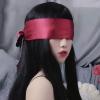 2 Pieces of Satin Sleep Eye Masks satins Sleep Facial Masks Silk Female Eye mask, Suitable for Sleep Soft Satin Eye mask, Comfortable and Adjustable, Suitable for Valentine's Day Gift (Dark red) view 4
