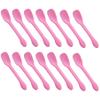 100 PCS Mini Plastic Spoons, Disposable Ice Cream Dessert Tasting Spoons, Suitable for Cake Jelly Pie Yogurt (Pink) view 1