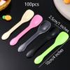 100 PCS Mini Plastic Spoons, Disposable Ice Cream Dessert Tasting Spoons, Suitable for Cake Jelly Pie Yogurt (Pink) view 2