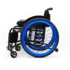 Lightweight Sports Foldable Mute Wheelchair All Terrain Aluminum,Adjustable Footrest Suitable for Teenagers, Adults, Seniors(Blue1,Seat Width 42cm/16.5in) view 1