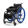Lightweight Sports Foldable Mute Wheelchair All Terrain Aluminum,Adjustable Footrest Suitable for Teenagers, Adults, Seniors(Blue1,Seat Width 42cm/16.5in) view 2