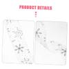 Angoily 1roll Christmas Wrapping Ribbon Snowflake Christmas Ribbon for Bows and Home Decor view 2