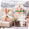 Angoily 1roll Christmas Wrapping Ribbon Snowflake Christmas Ribbon for Bows and Home Decor view 3