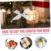 Angoily 1roll Christmas Wrapping Ribbon Snowflake Christmas Ribbon for Bows and Home Decor view 4