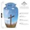 Cross Memorial Urns for Human Ashes Adult Male - Large Funeral Urn for Human Ashes Adult Female - Cremation Ashes 10 inch view 2