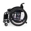 Lightweight Sports Foldable Mute Wheelchair All Terrain Aluminum,Adjustable Footrest Suitable for Teenagers, Adults, Seniors(Black2,Seat Width 40cm/15.74in) view 1
