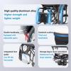 Lightweight Sports Foldable Mute Wheelchair All Terrain Aluminum,Adjustable Footrest Suitable for Teenagers, Adults, Seniors(Black2,Seat Width 40cm/15.74in) view 4