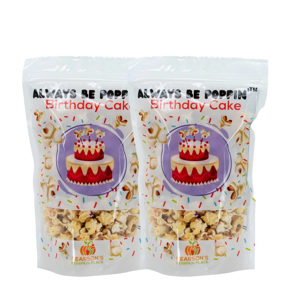 Birthday Cake Popcorn | 3.5 oz | Pack of 2 | Gluten Free | Pearson's Pumpkin Place