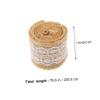 Artibetter 5rolls Decorative Lace and Jute Ribbons for Crafts Wrapping and Party Decorations Versatile and Easy to Use for Weddings and Special Occasions view 2