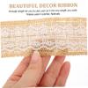 Artibetter 5rolls Decorative Lace and Jute Ribbons for Crafts Wrapping and Party Decorations Versatile and Easy to Use for Weddings and Special Occasions view 4