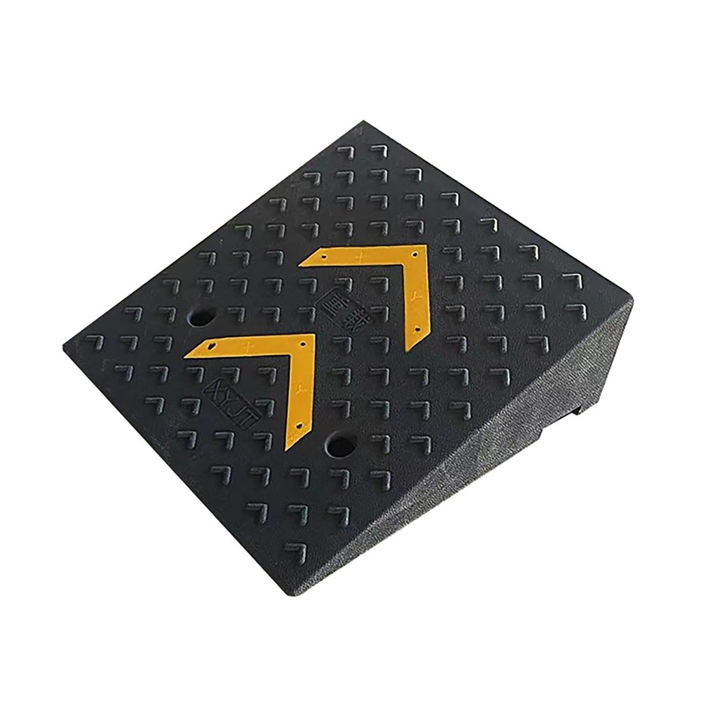 JSFZM Ramp Rubber Threshold Ramps - Heavy Duty Wheelchair RampRise Threshold Ramp for Wheelchair Mobility Scooters Stairs, Non Slip Driveway Curb Ramp, Load 600 Lbs(50x50x15cm)