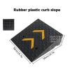 JSFZM Ramp Rubber Threshold Ramps - Heavy Duty Wheelchair RampRise Threshold Ramp for Wheelchair Mobility Scooters Stairs, Non Slip Driveway Curb Ramp, Load 600 Lbs(50x50x15cm) view 2