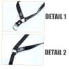 PartyKindom 1pair High-heels - Straps Pu for Secure Shoe Fit Elegant Design for Women Footwear Prevents Heel Slipping and Provides Comfort view 3