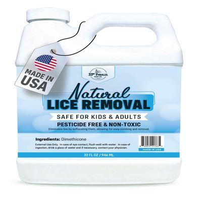 Safe Natural Lice Treatment for Kids & Adults | Gentle, Non-Irritating Lice Shampoo That Kills Eggs and Lice on All Hair Types | Dimethicone Safely Suffocates | 32oz Treats 3-5 People