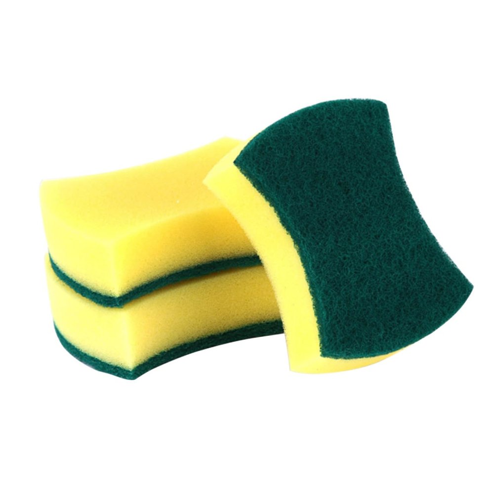 Beaupretty 5pcs Double-Sided Kitchen Cleaning Sponge Pad Absorbent Dishwashing Scrubber Non-Scratch Cleaning Tool for Dishes and and Versatile Pads
