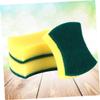 Beaupretty 5pcs Double-Sided Kitchen Cleaning Sponge Pad Absorbent Dishwashing Scrubber Non-Scratch Cleaning Tool for Dishes and and Versatile Pads view 3