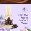 Chocolate Covered Almonds Gift Bag Kosher, DairyFree Fathers Day Candy Treat for Dad, Husband & Teacher Appreciation Cream Gift Bag with Satin Bow (Approx. 8 oz) view 3