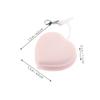 PartyKindom Heart-Shaped Phone Screen Cleaner Pendant Versatile Lens Cleaning Tool for Glasses Cameras and Mobile Devices Fashionable and Durable Accessory Pink view 2