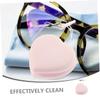 PartyKindom Heart-Shaped Phone Screen Cleaner Pendant Versatile Lens Cleaning Tool for Glasses Cameras and Mobile Devices Fashionable and Durable Accessory Pink view 3