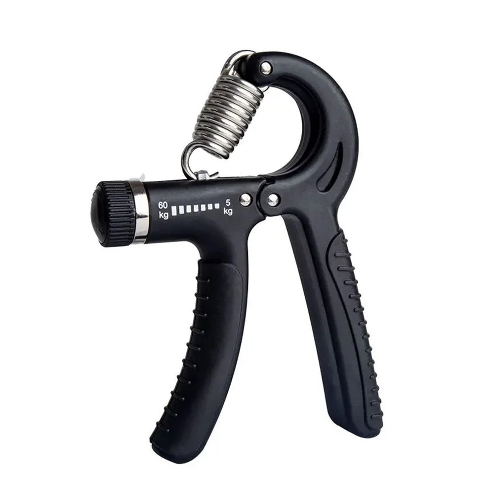 5-60Kg Adjustable Heavy Gripper Fitness Hand Exerciser Grip Wrist Training Increase Strength Spring Finger Pinch Carpal Expander(Black)