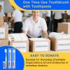 HOIQIRY Yellow Disposable Toothbrushes with Toothpaste - Pack of 500,Individually Wrapped Single Use Travel Toothbrushes Kit Bulk for Homeless,Guests,Hotel,Dentist view 3