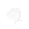 Cabilock 50pcs Plastic Folding Boxes Rectangular Cake Gable Boxes for Gifts Party Favors Candy Cookies view 2