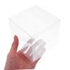 Cabilock 50pcs Plastic Folding Boxes Rectangular Cake Gable Boxes for Gifts Party Favors Candy Cookies view 4