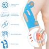 15pcs Precut Kinesiology Tape for Knees, Breathable & Waterproof Pre Cut Sport Tape Running Accessories Elastic Muscle Athletic Kinetic Sticker Strips for Knee Stability and Muscle Support view 4