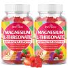 1000mg Magnesium L-Threonate Gummies for Kids & Adults - Muscle & Nervous System Support, Vegan, Sugar-Free Strawberry Flavor, 120 Gummies view 1