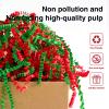 Corlcol 200g(7oz) Crinkle Paper Filler for Gift Baskets Box Confetti Paper Shreds Decoration Stuffing on Christmas (Red&Green) view 2