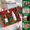 Corlcol 200g(7oz) Crinkle Paper Filler for Gift Baskets Box Confetti Paper Shreds Decoration Stuffing on Christmas (Red&Green) view 4