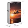 Airplane at Sunset Lighter Case Fashionable Pocket Lighter Holder, Durable Protective Cover for Lighters view 2
