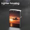 Airplane at Sunset Lighter Case Fashionable Pocket Lighter Holder, Durable Protective Cover for Lighters view 4