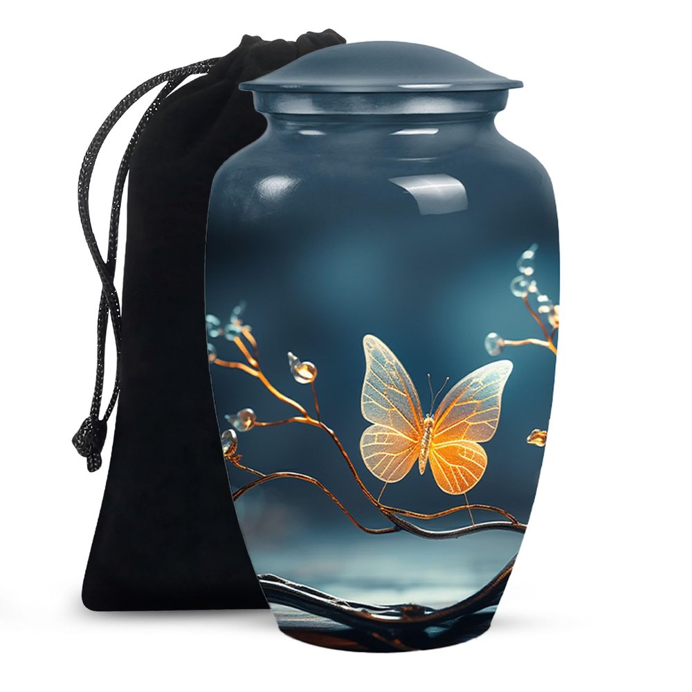 Butterfly Memorial Urns for Ashes Adult Male - Cremation Urns for Human Ashes Adult Women - Funeral Ashes 10 inch