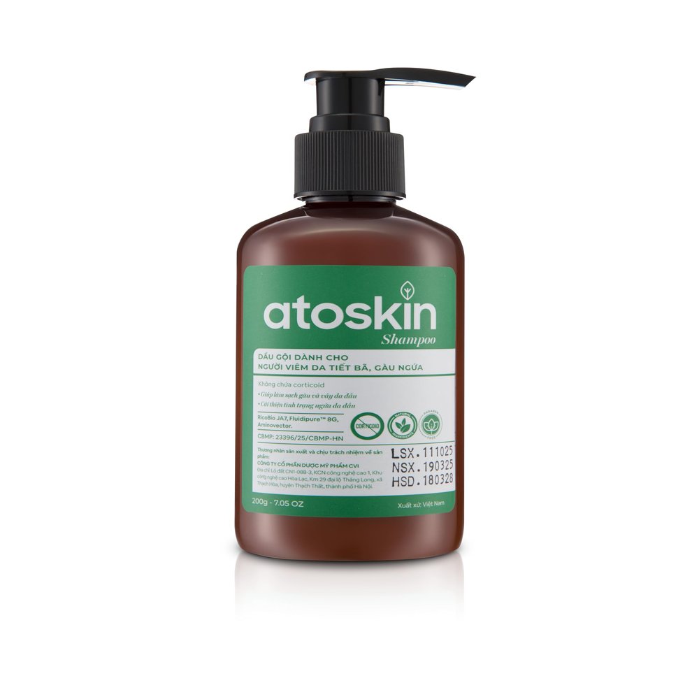 Atoskin Shampoo (2 Pack) for Seborrheic Dermatitis - Helps Reduce Oil & Improve Scalp Comfort (13.6 oz)