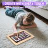 2-Pack Reversible Sequin Sensory Wall Panel for Kids 16" x 12" Interactive Tactile Sequin Fabric with Wood Frame, Ideal for Sensory Play, Calming & Therapeutic Use, Christmas Gift view 2
