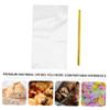 Beaupretty Toast Bags 80Pcs Re sealable Plastic Dessert Packing Bags for Bakery Cookies and Party Favors Twist Ties view 2