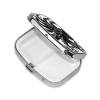Classic Black Octopus Pill Box 2 Compartment Square Portable Pill Case for Pocket or Purse Pill Holder Weekly Pill Organizer Decorative Metal Medicine Vitamin Organizer Travel Gift view 3