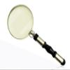 Nickel Solid Aluminum Glass & Bone Handheld Magnifier Magnifying Glass Lens for Reading Soldering jewelries maps Dcor Great for Gifting Lens Glass 4 Inch (ivudk) view 1