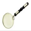 Nickel Solid Aluminum Glass & Bone Handheld Magnifier Magnifying Glass Lens for Reading Soldering jewelries maps Dcor Great for Gifting Lens Glass 4 Inch (ivudk) view 2