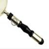 Nickel Solid Aluminum Glass & Bone Handheld Magnifier Magnifying Glass Lens for Reading Soldering jewelries maps Dcor Great for Gifting Lens Glass 4 Inch (ivudk) view 3