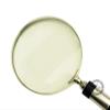 Nickel Solid Aluminum Glass & Bone Handheld Magnifier Magnifying Glass Lens for Reading Soldering jewelries maps Dcor Great for Gifting Lens Glass 4 Inch (ivudk) view 4