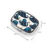 Tentacles Octopus Pill Box 2 Compartment Square Portable Pill Case for Pocket or Purse Pill Holder Weekly Pill Organizer Decorative Metal Medicine Vitamin Organizer Travel Gift view 4