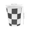 Healifty Checkered Disposable Paper Cups 40 Pack 250ml for Racing Parties view 2