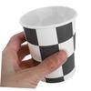 Healifty Checkered Disposable Paper Cups 40 Pack 250ml for Racing Parties view 3
