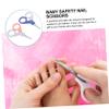 ORFOFE 2pcs Girl's Nail Clippers Abs Stainless Steel Nail Manicure Tools for Newborn Boys and Girls view 4