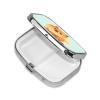 Cartoon Pomeranian Dog Pill Box 2 Compartment Square Portable Pill Case for Pocket or Purse Pill Holder Weekly Pill Organizer Decorative Metal Medicine Vitamin Organizer Travel Gift view 3