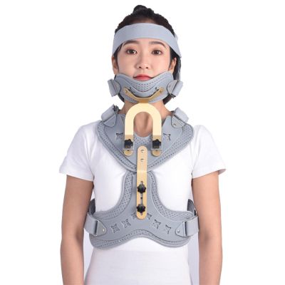 SFKLYU Adjustable Cervical Thoracic Orthosis U Lumbar Support, Head Neck Chest Fixed Brace, Brace Fracture Fixation for Relieves Pain and Pressure in Spine,A1