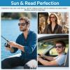 LADEESSE 3 Pack Reading Sunglasses For Men/Women - Fashion UV400 Sunglasses With Readers Built In Sun Outdoor Protection 1.5No Bifocal view 2